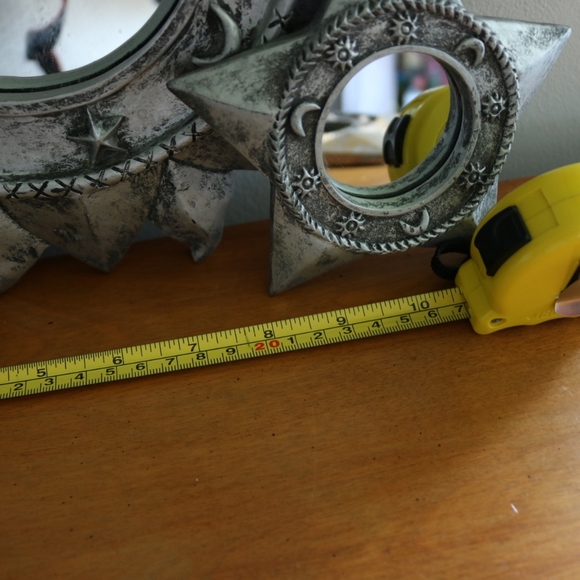 Vintage Silver Celestial sun mirror - Picture 3 of 4